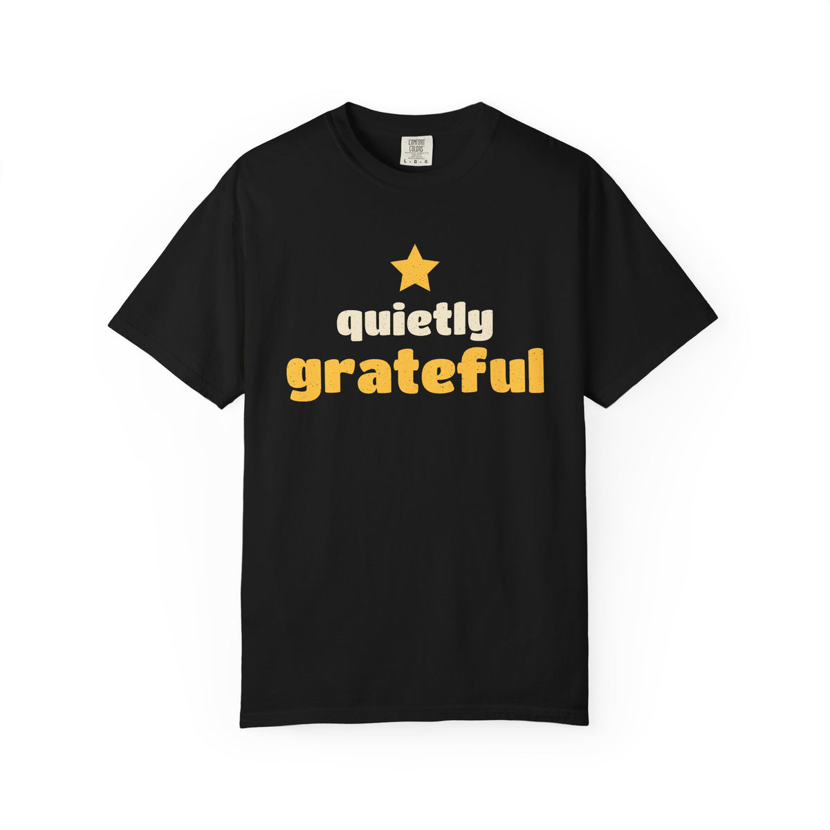 Quietly Grateful Ramadan Heavyweight Tee | Ramadan Gratitude Muslim Youth Star | AdabStars Islamic Apparel