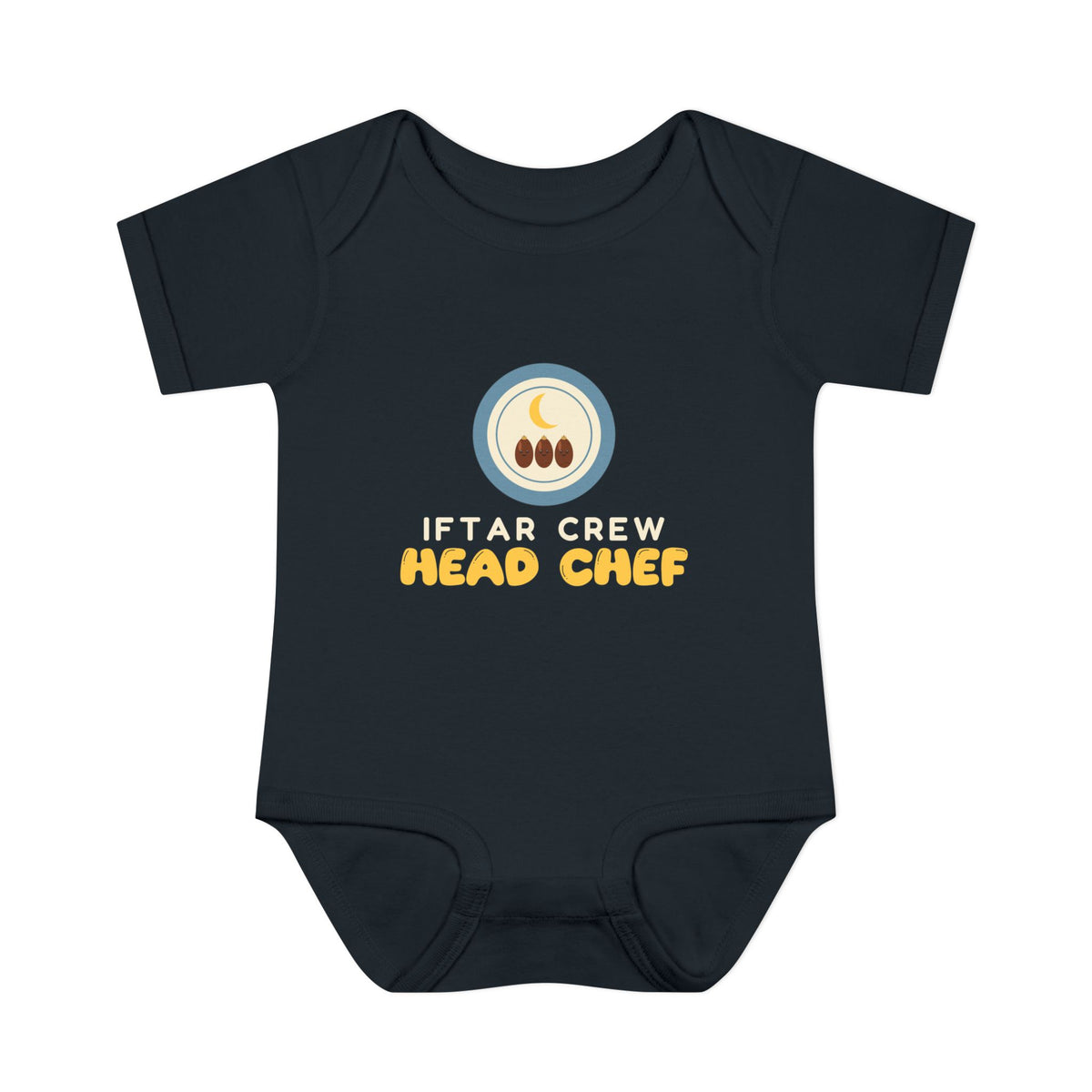 Iftar Crew: Head Chef Baby Bodysuit in Black – AdabStars