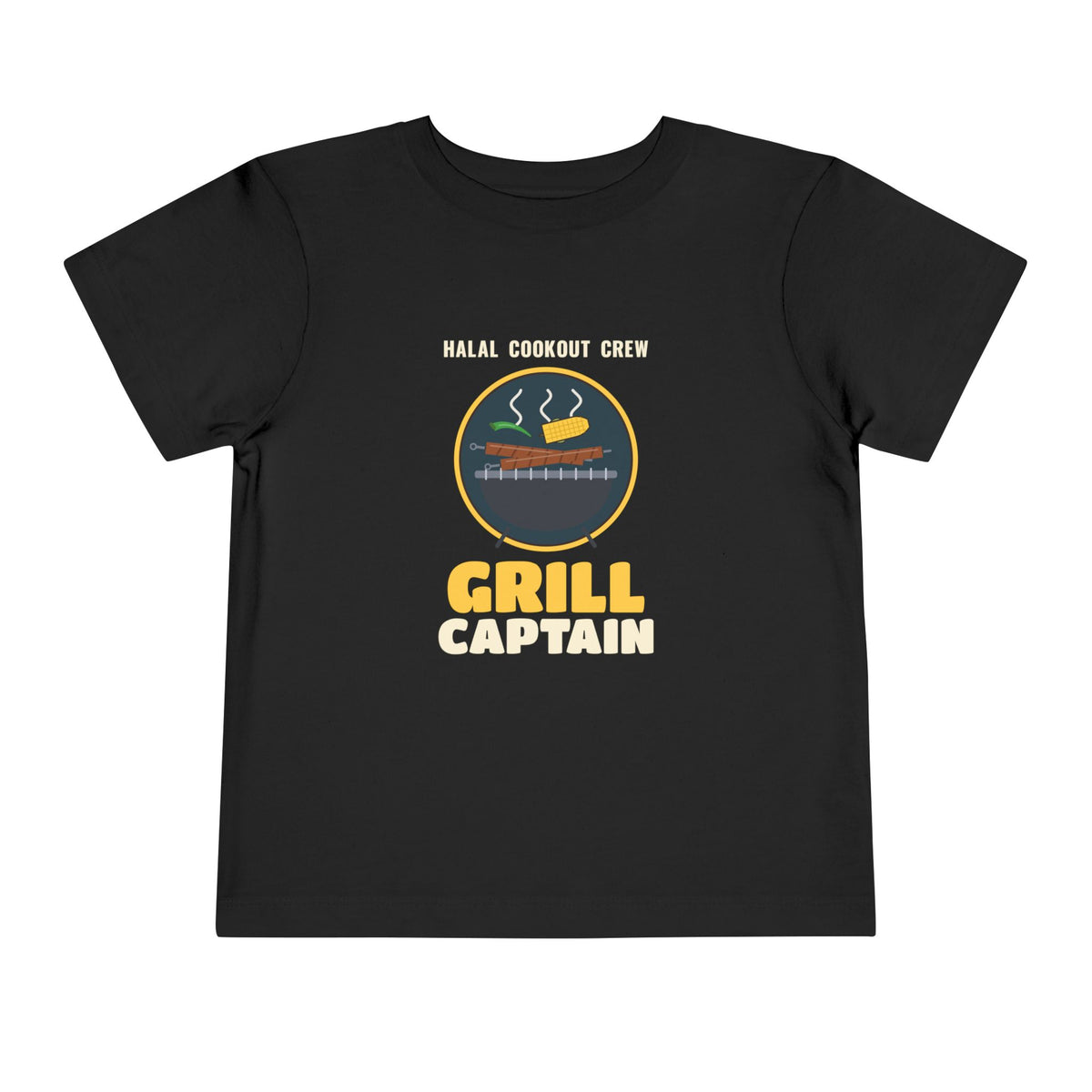 Grill Captain Halal Cookout Toddler T-Shirt in Black – AdabStars