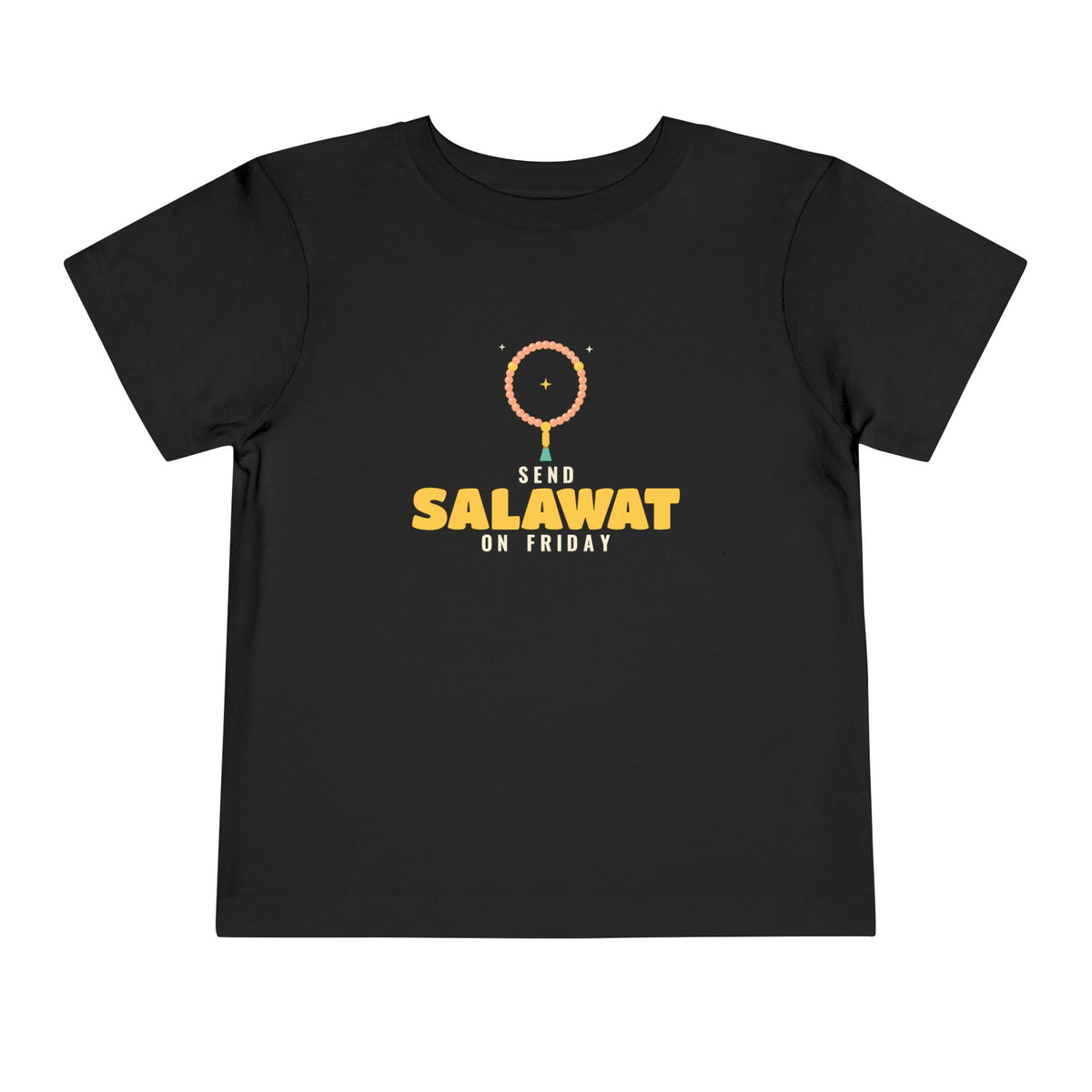 Send Salawat on Friday Islamic Toddler T-Shirt in Black – AdabStars