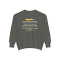 Be Like Ayyub (AS) Sweatshirt | Prophet Ayyub (Job) Patience Story, Qur'an 38:41-44 on the Back | AdabStars