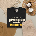 Be Like Yunus (AS) Heavyweight Tee, Front Print | Prophet Yunus (Jonah) Hope Story | AdabStars
