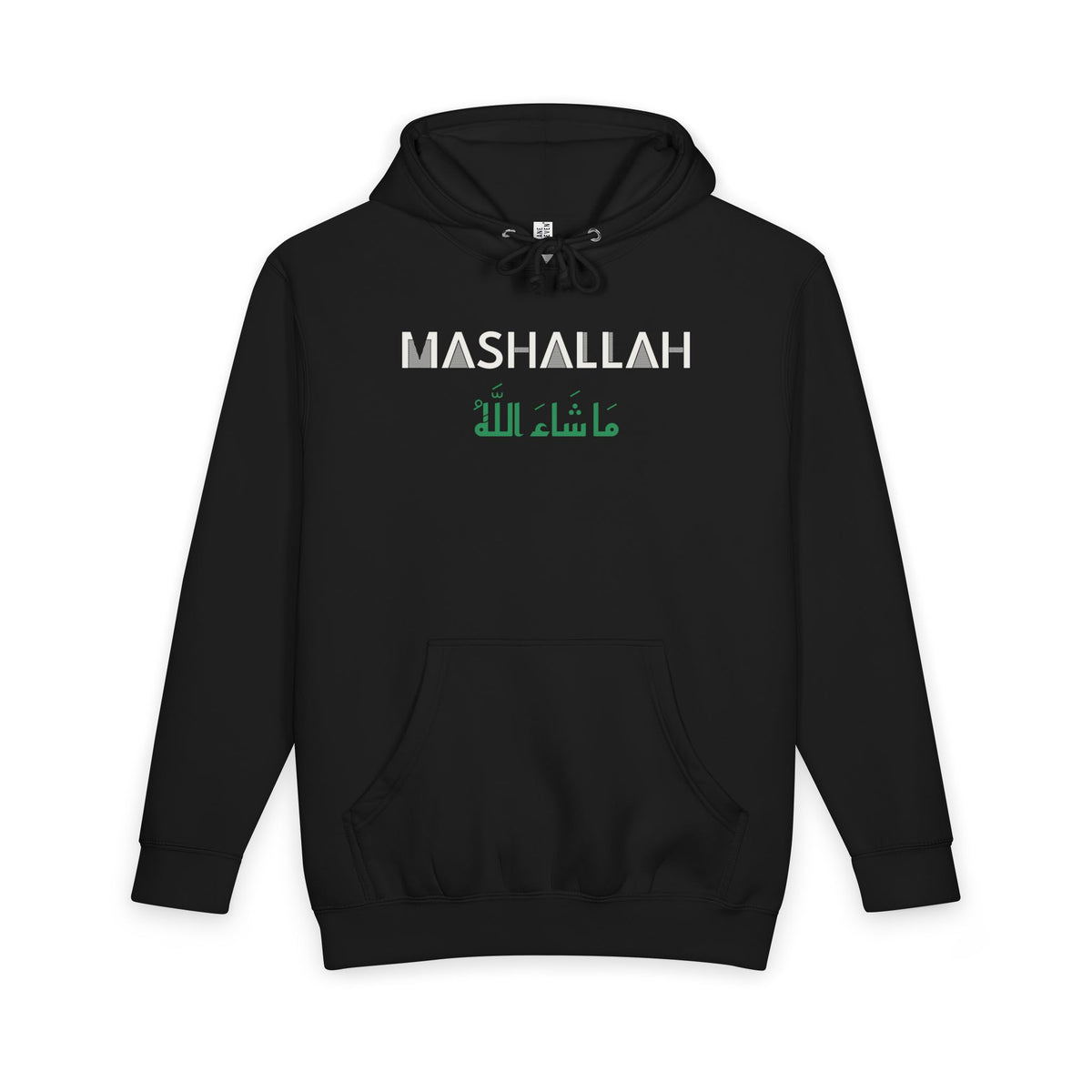 Mashallah Dual Language Premium Heavyweight Hoodie in Black – AdabStars