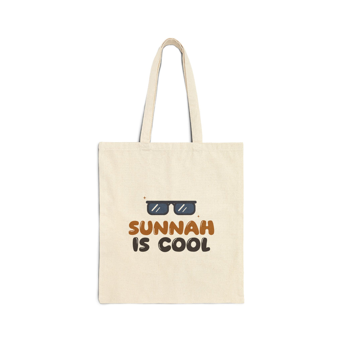 Sunnah Is Cool Islamic Canvas Tote Bag in Natural, double-sided print – AdabStars