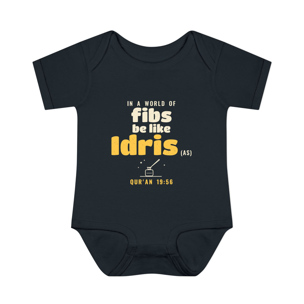 Be Like Idris (AS) Baby Bodysuit in Black – AdabStars