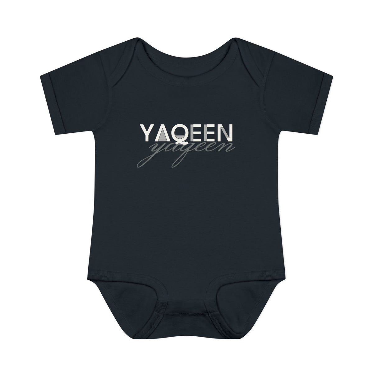Yaqeen Islamic Baby Bodysuit in Black – AdabStars