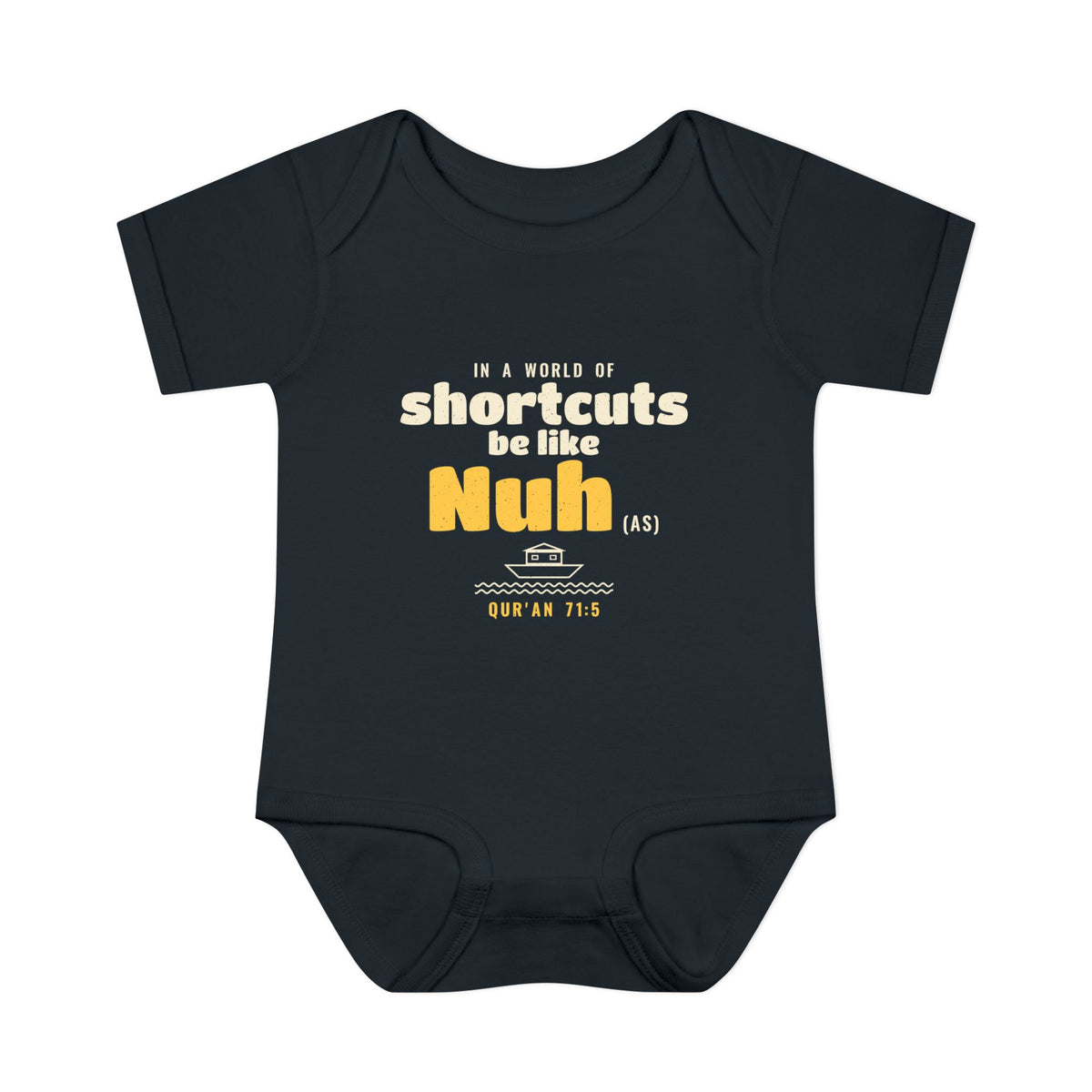 Be Like Nuh (AS) Baby Bodysuit in Black – AdabStars