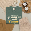 Be Like Yunus (AS) Heavyweight Tee, Front Print | Prophet Yunus (Jonah) Hope Story | AdabStars