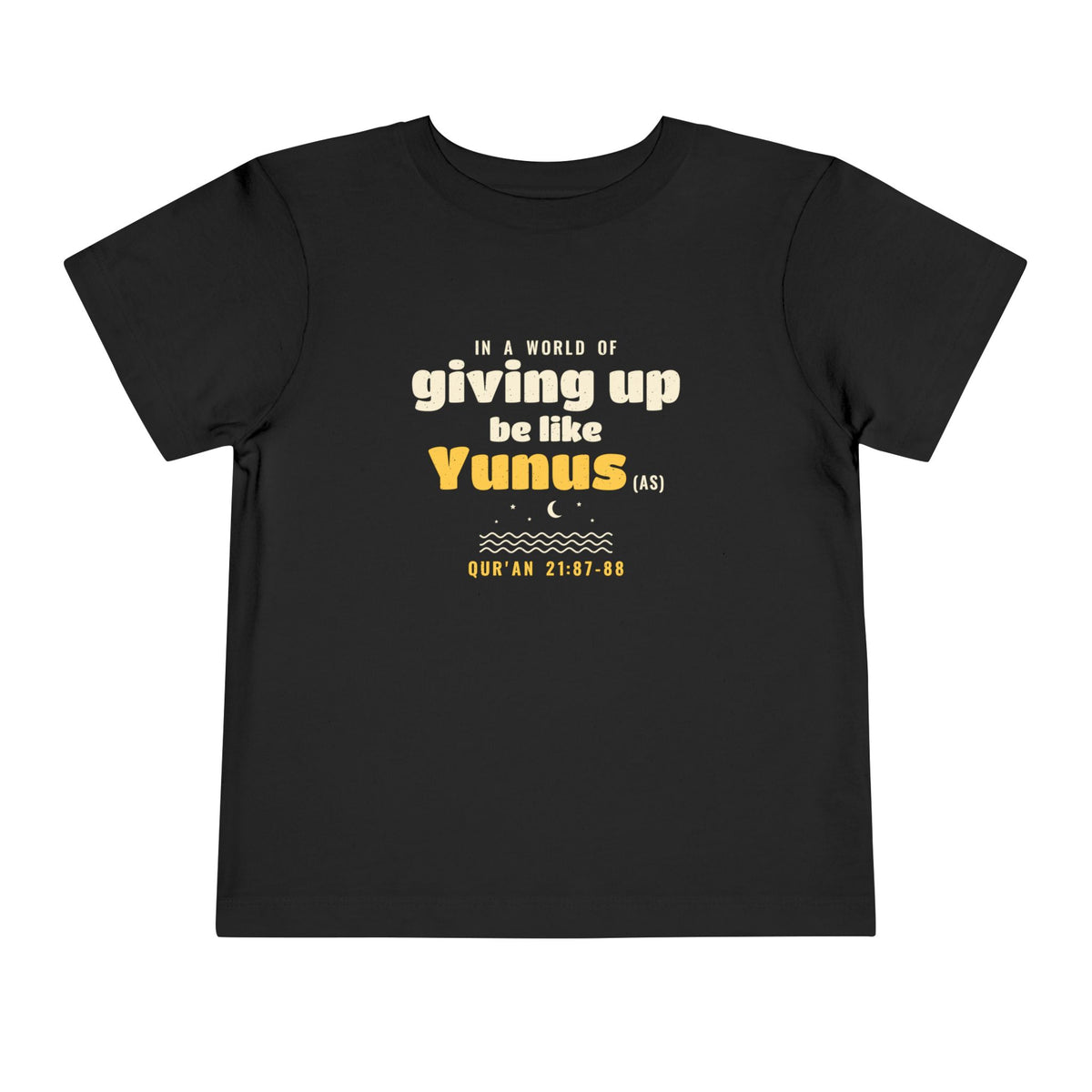 Be Like Yunus (AS) Toddler T-Shirt in Black – AdabStars