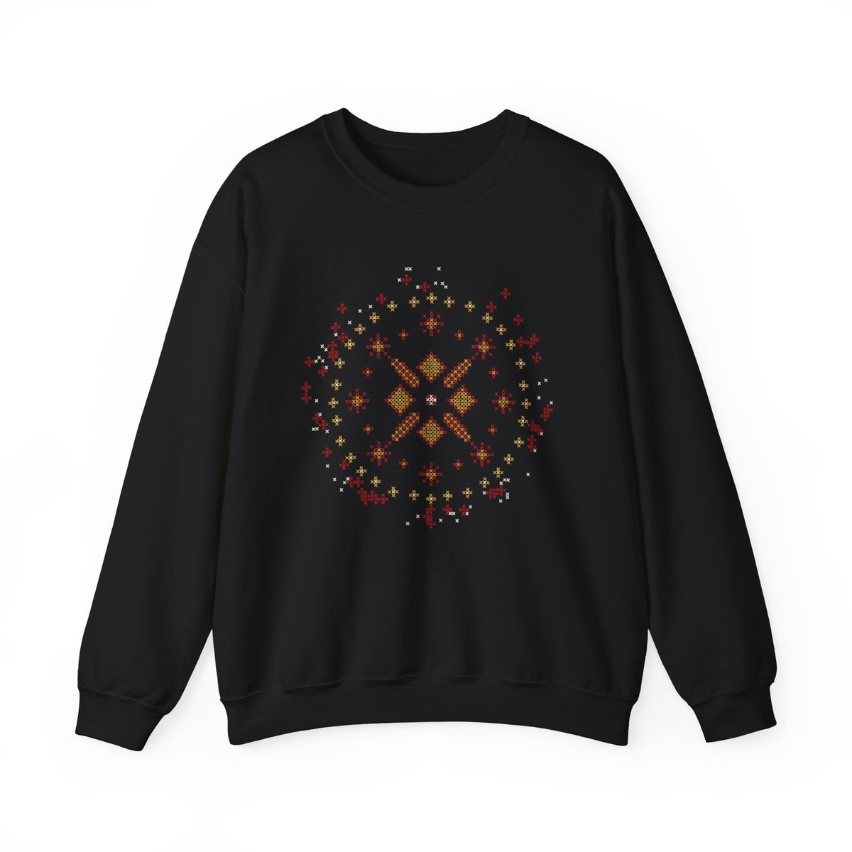 Tatreez Star Medallion Islamic Crewneck Sweatshirt – AdabStars
