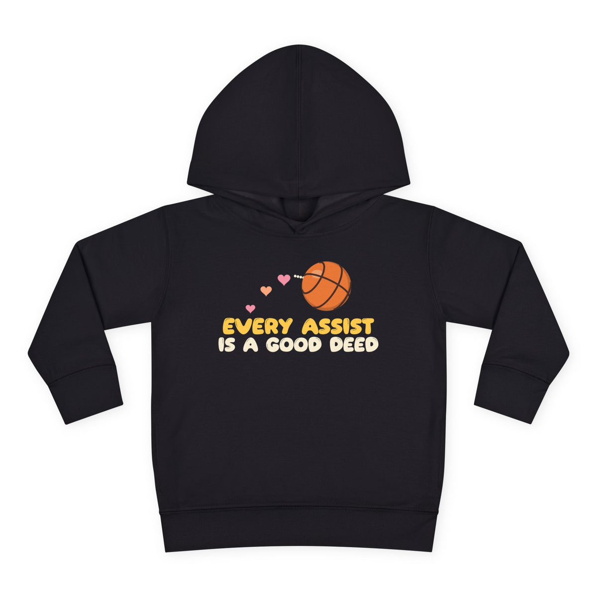 Every Assist Is A Good Deed Muslim Toddler Hoodie in Black – AdabStars