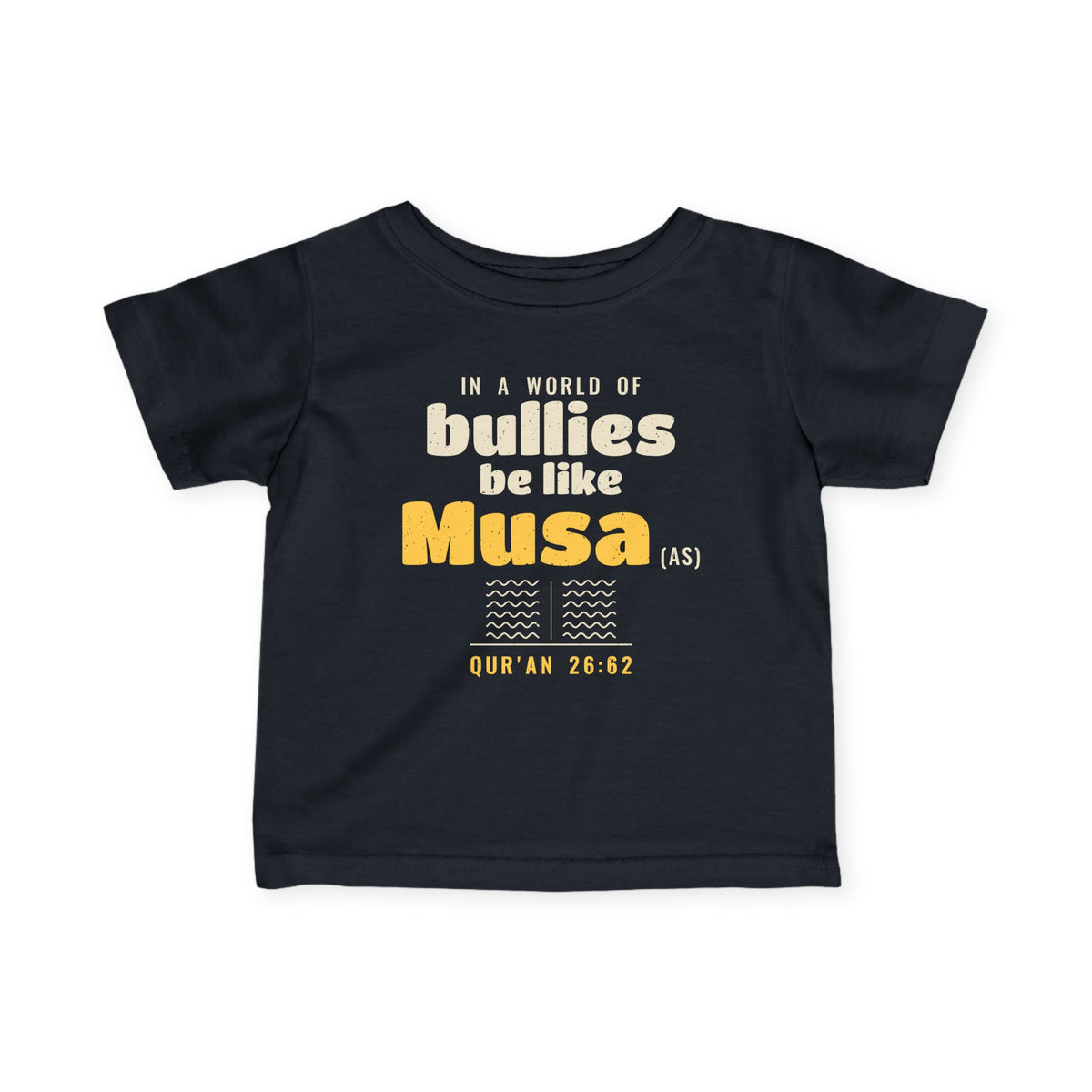 Be Like Musa (AS) Baby T-Shirt in Black – AdabStars