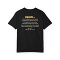 Be Like Ayyub (AS) Heavyweight Tee | Prophet Ayyub (Job) Patience Story, Qur'an 38:41-44 on the Back | AdabStars