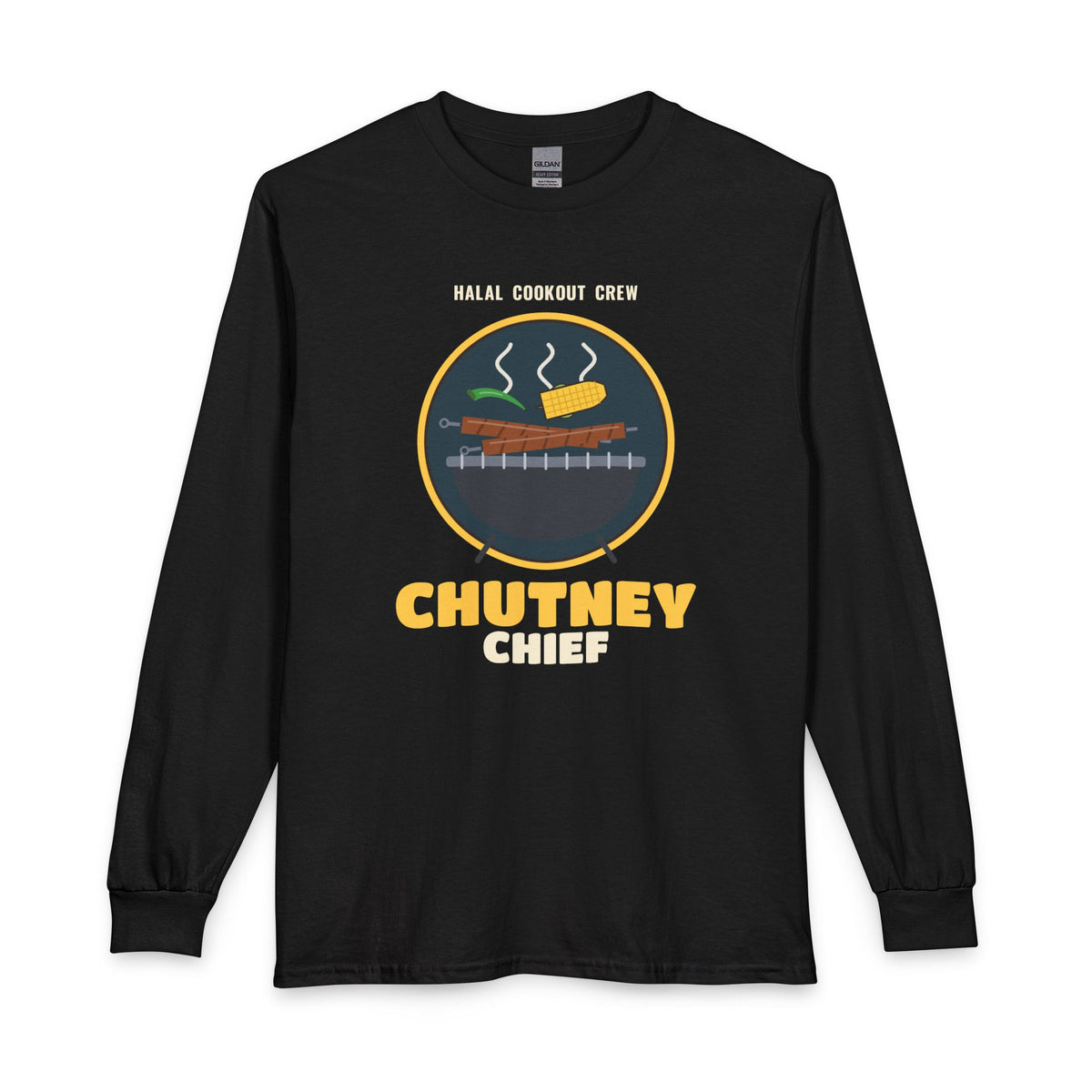Chutney Chief Halal Cookout Long Sleeve Shirt in Black – AdabStars
