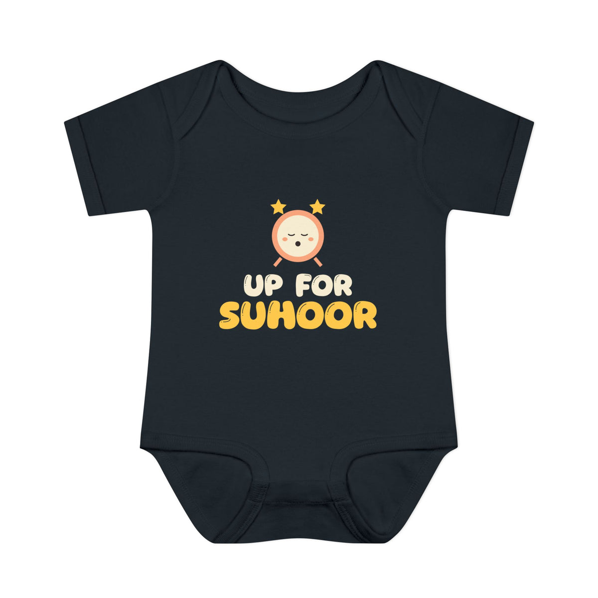 Up For Suhoor Baby Bodysuit in Black – AdabStars