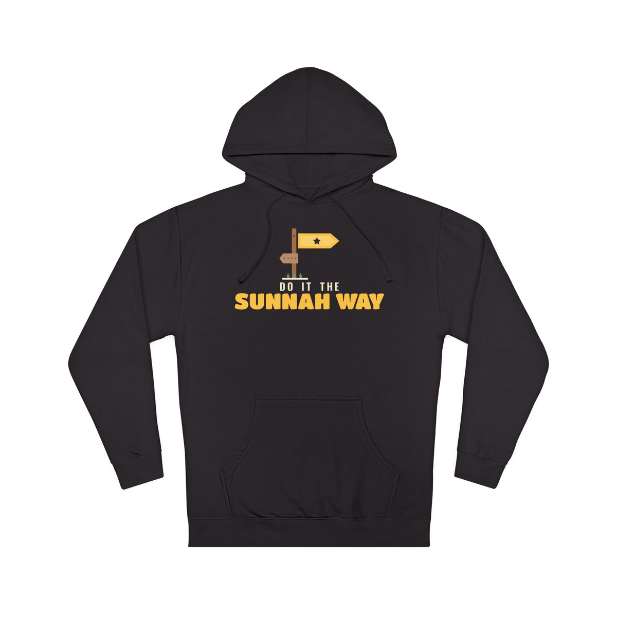Do It the Sunnah Way Islamic Hoodie in Black – AdabStars