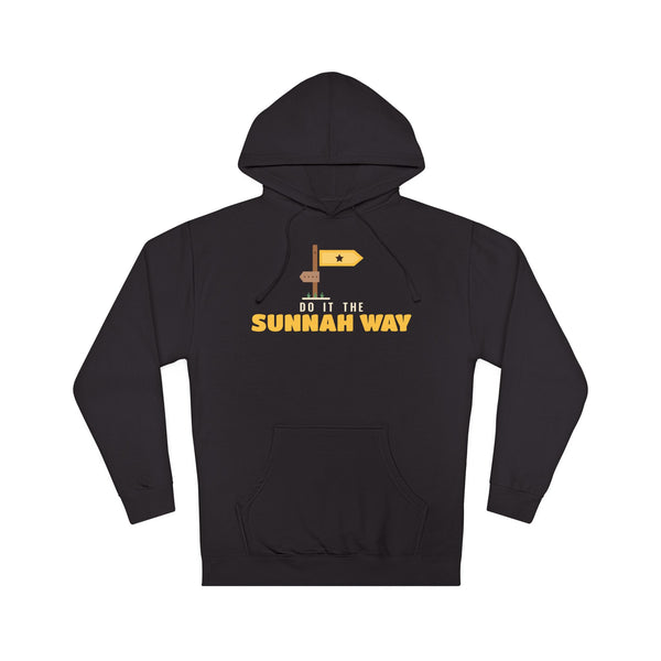Do It the Sunnah Way Islamic Hoodie in Black – AdabStars