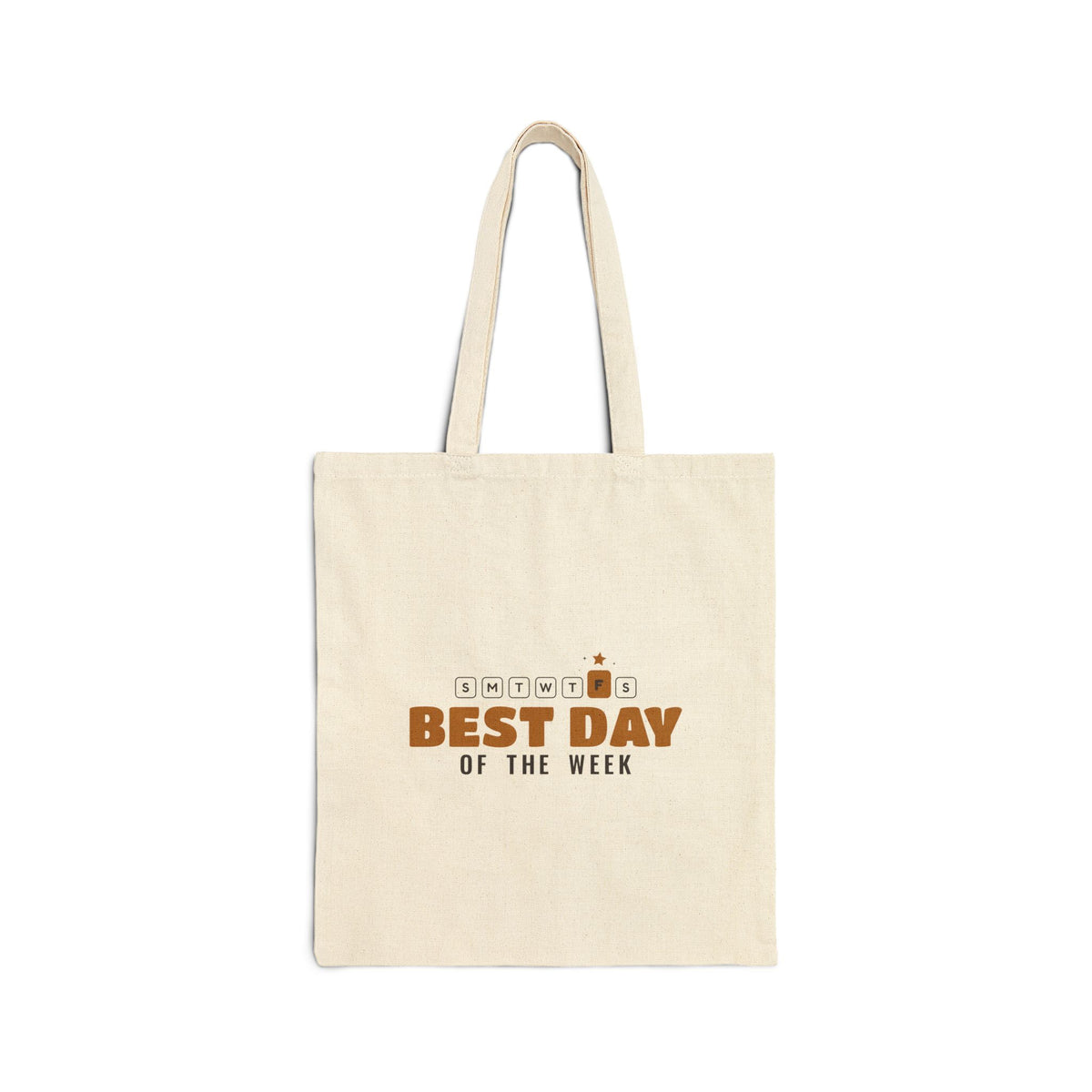 Best Day of the Week Islamic Canvas Tote Bag in Natural, one-sided print – AdabStars