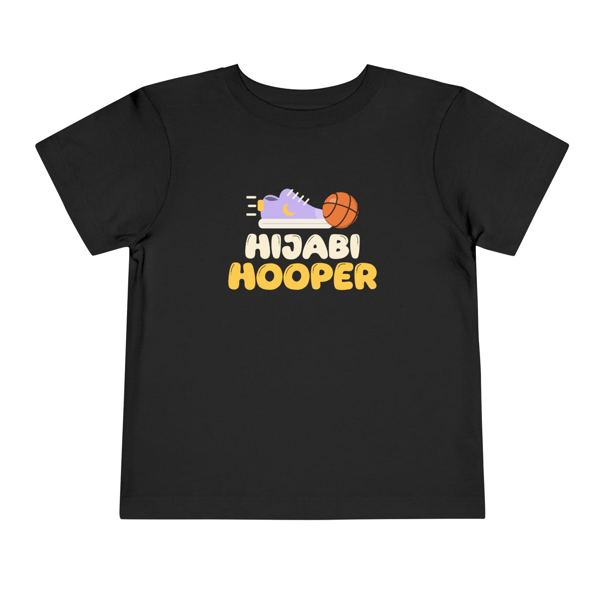 Hijabi Hooper Muslim Toddler Tee | Muslim Girls Basketball Hijabi Hooper Sneaker And Ball | AdabStars Islamic Kids Apparel