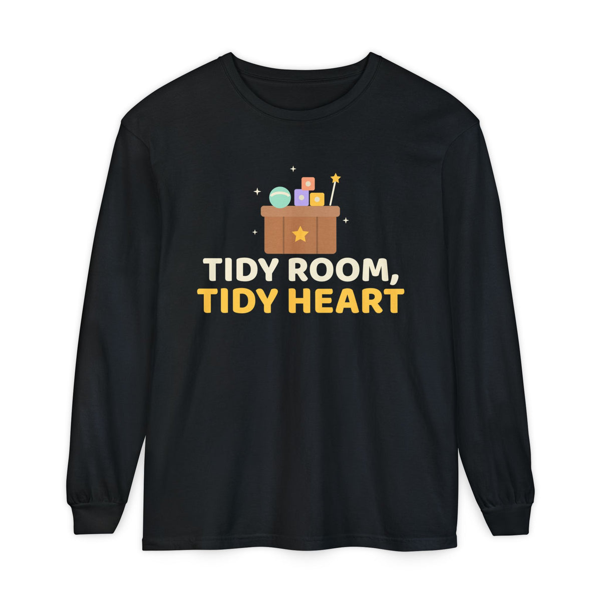 Tidy Room Tidy Heart Ramadan Long Sleeve Shirt | Adab Kids Tidy Room Neat Heart Toy Box Clean Up Muslim | AdabStars Islamic Kids Apparel
