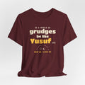 Be Like Yusuf (AS) Shirt | Prophet Yusuf (Joseph) Forgiveness Story, Qur'an 12:90-92 on the Back | AdabStars