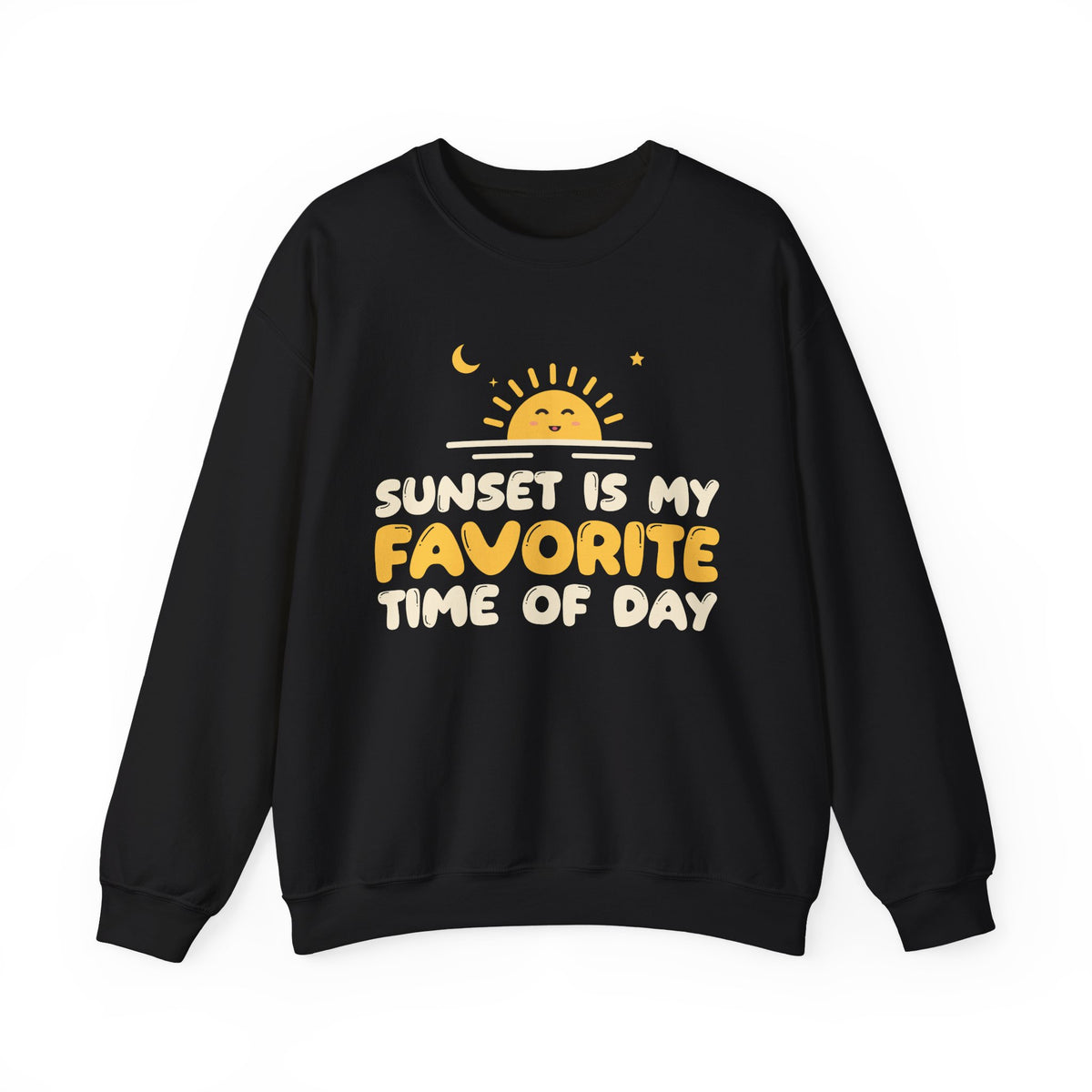 Sunset Is My Favorite Time Of Day Ramadan Crewneck Sweatshirt in Black – AdabStars