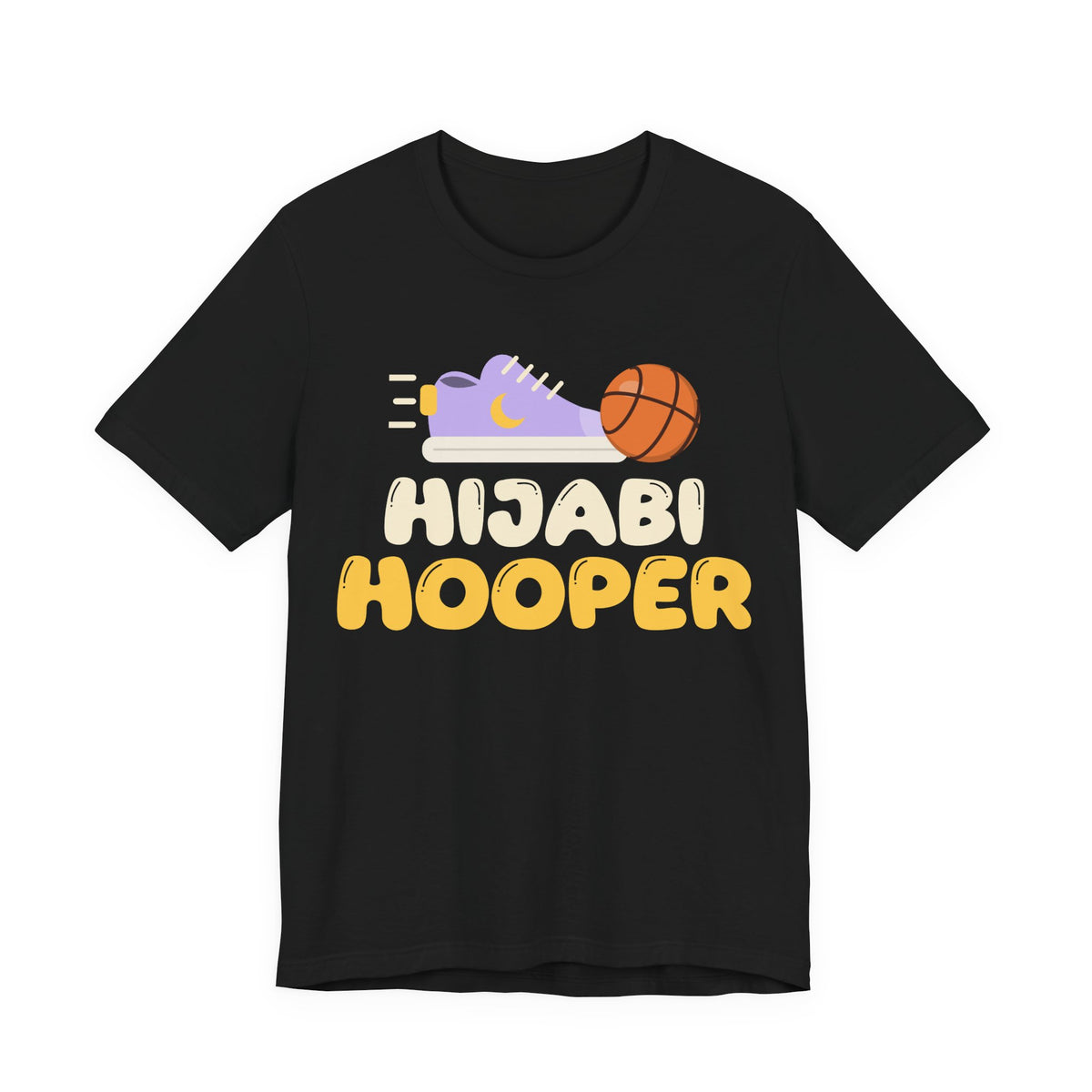 Hijabi Hooper Muslim Shirt | Muslim Girls Basketball Hijabi Hooper Sneaker And Ball | AdabStars Islamic Kids Apparel