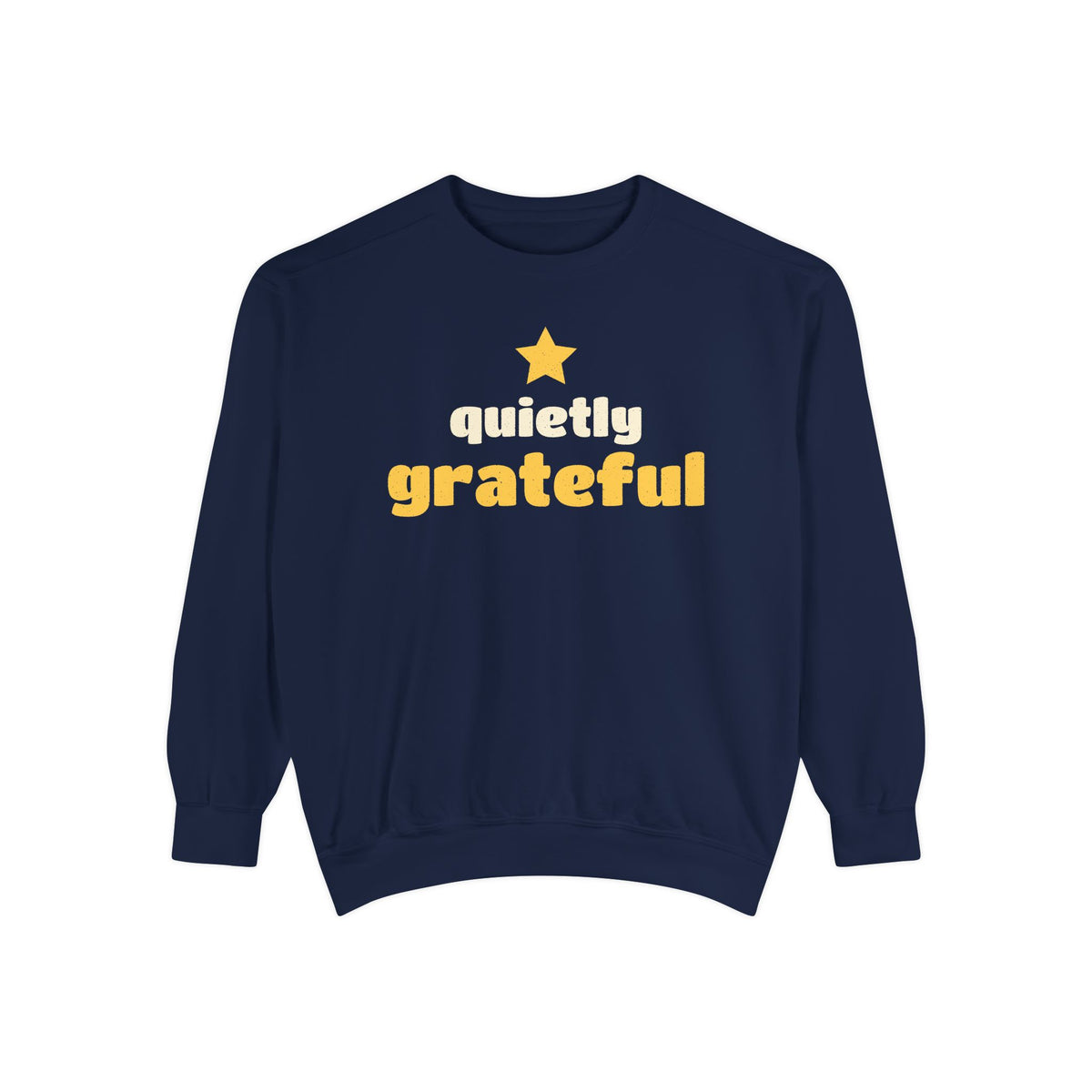 Quietly Grateful Ramadan Sweatshirt | Ramadan Gratitude Muslim Youth Star | AdabStars Islamic Apparel