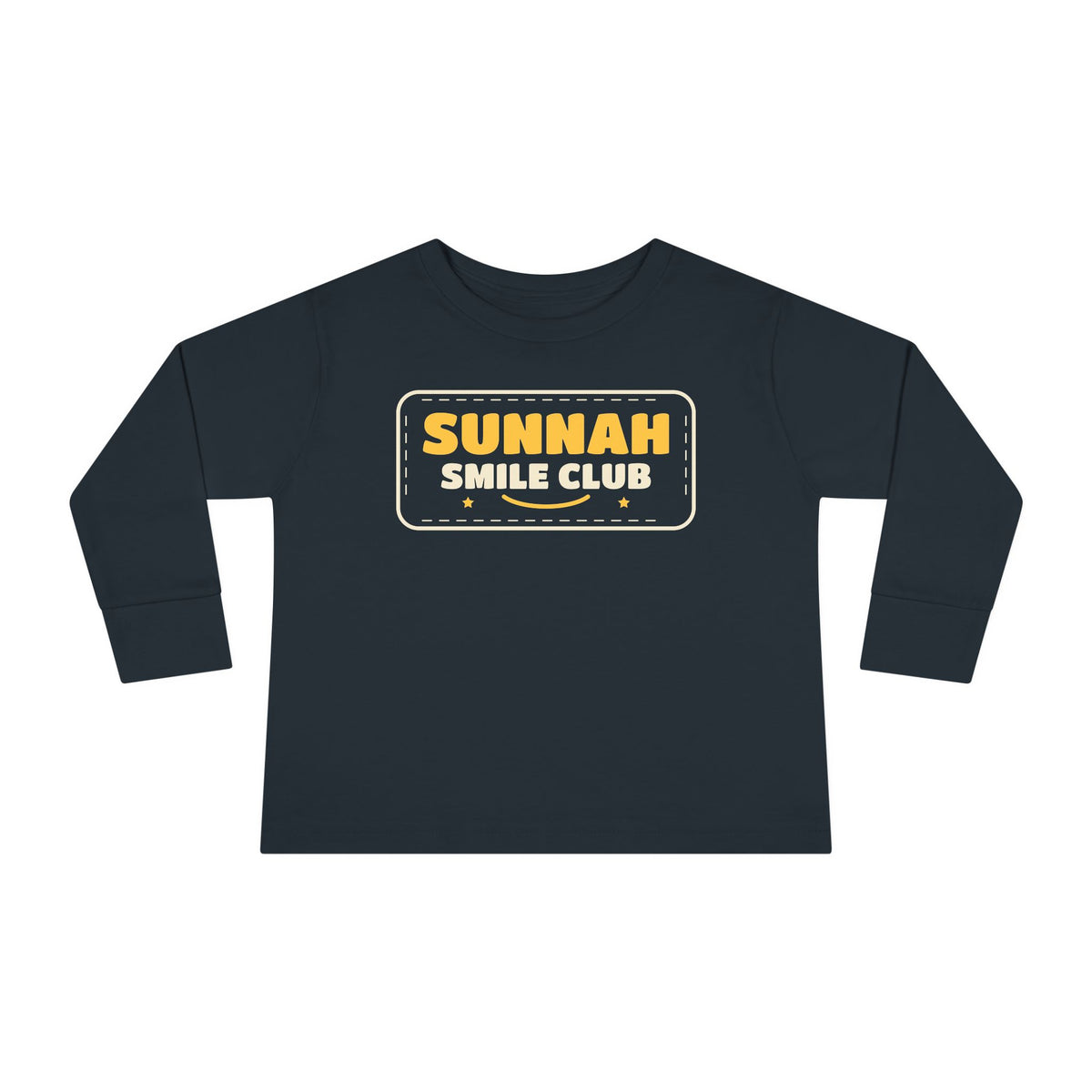 Sunnah Smile Club Islamic Toddler Toddler Long Sleeve Shirt in Black – AdabStars