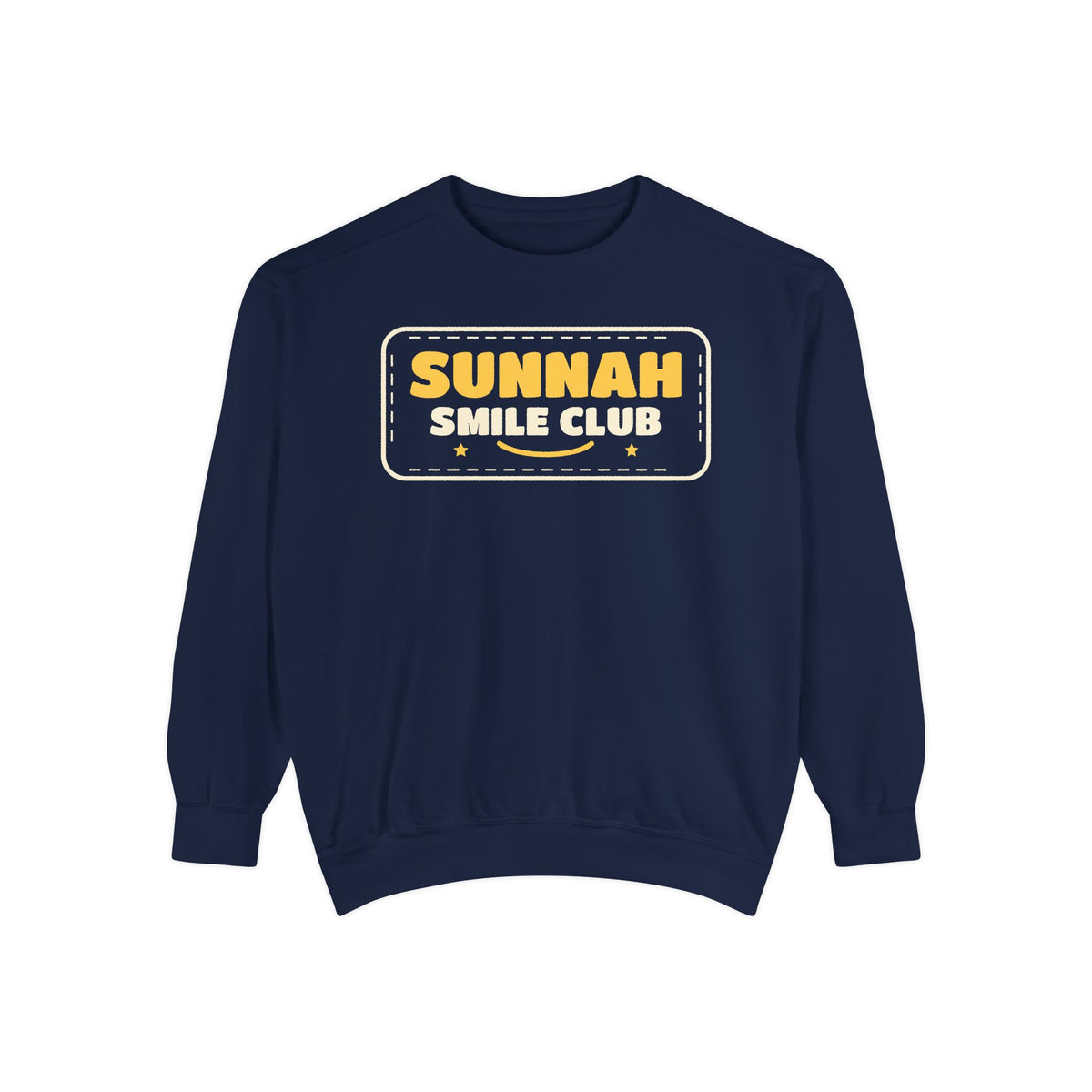 Sunnah Smile Club Islamic Premium Sweatshirt in True Navy – AdabStars
