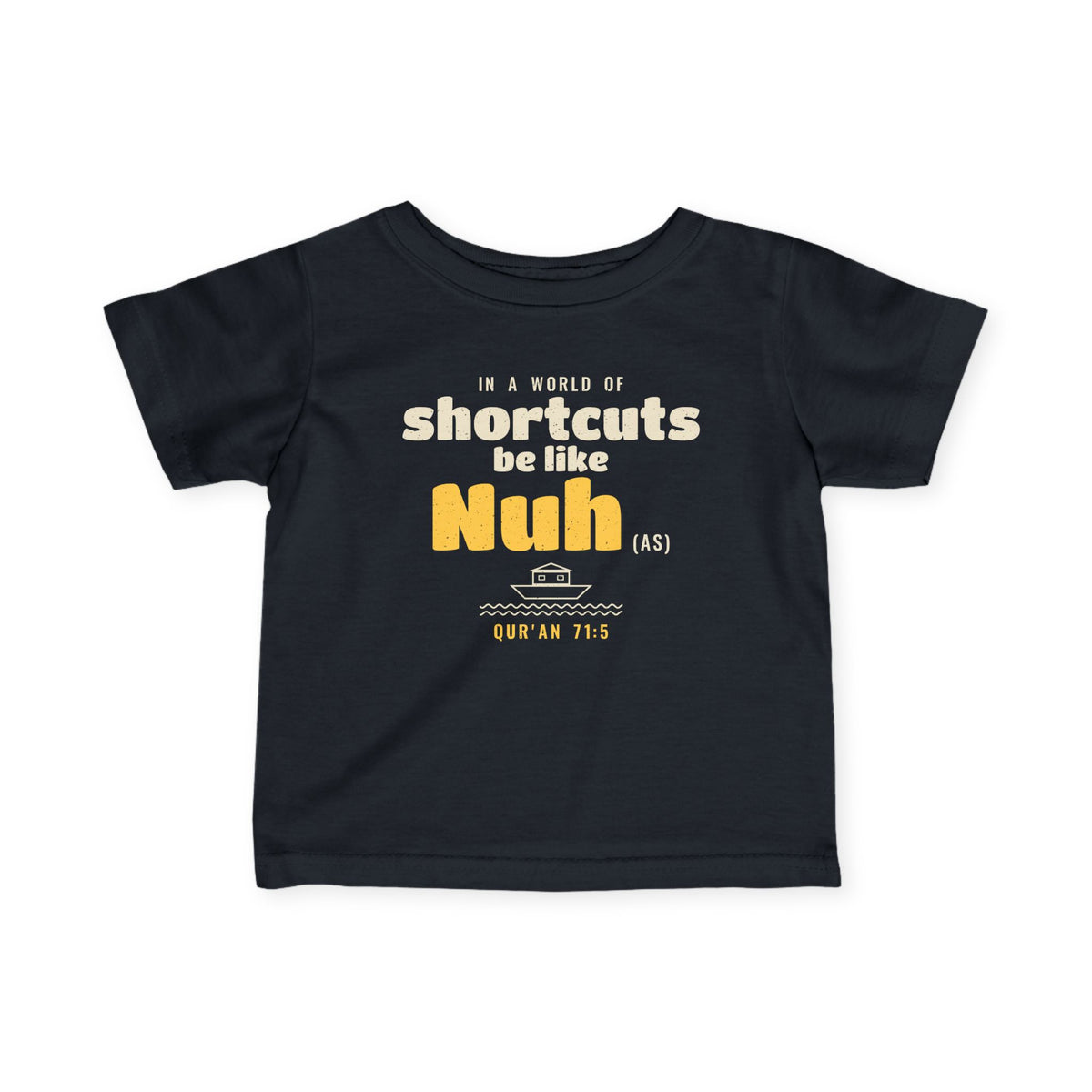 Be Like Nuh (AS) Baby T-Shirt in Black – AdabStars