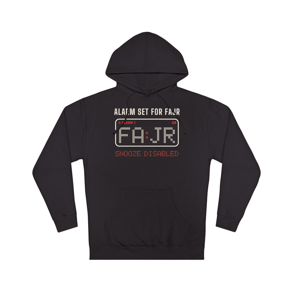 Alarm Set for Fajr Islamic Hoodie in Black – AdabStars
