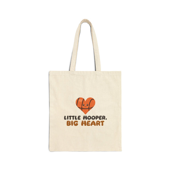 Little Hooper, Big Heart Canvas Tote Bag in Natural, one-sided print – AdabStars