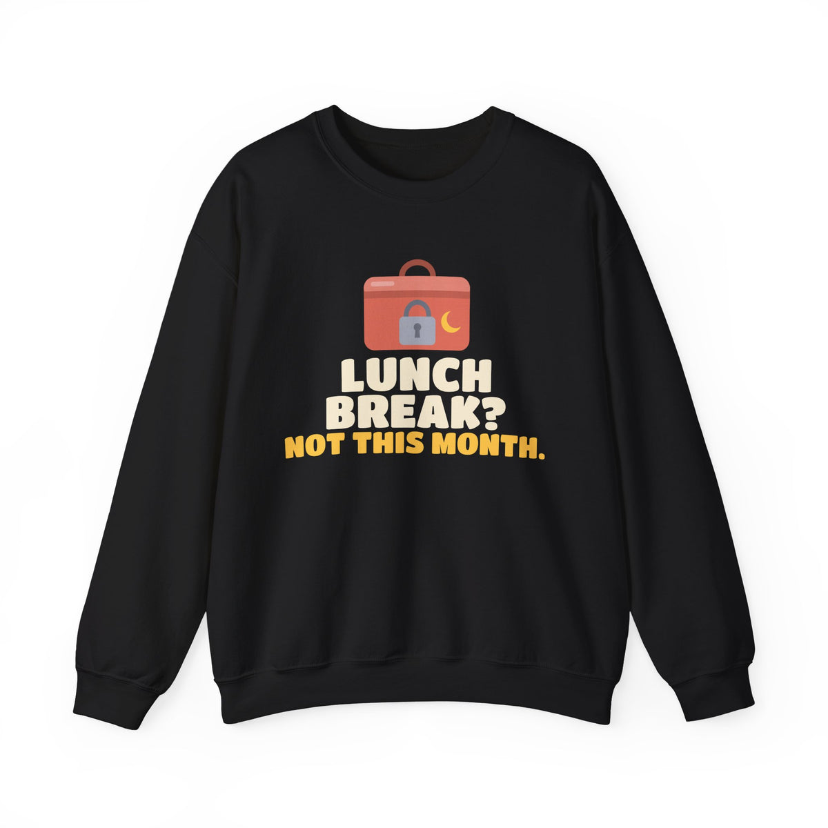 Lunch Break? Not This Month Ramadan Crewneck Sweatshirt in Black – AdabStars