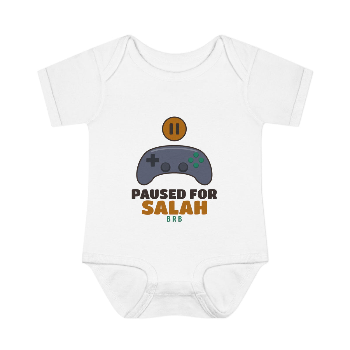 Paused for Salah Baby Bodysuit in White – AdabStars