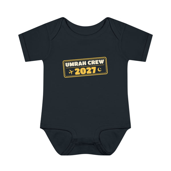Umrah Crew 2027 Baby Bodysuit in Black – AdabStars