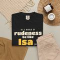 Be Like Isa (AS) Heavyweight Tee, Front Print | Prophet Isa (Jesus) Gentleness Story | AdabStars