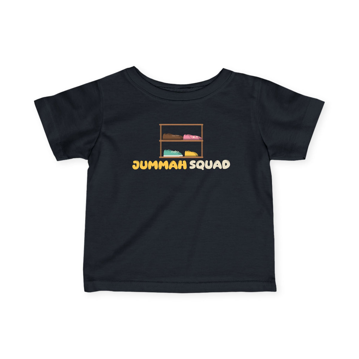 Jummah Squad Islamic Baby T-Shirt in Black – AdabStars