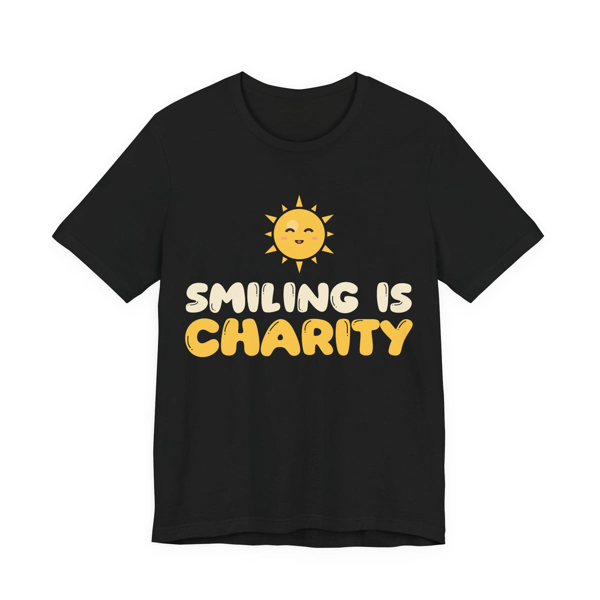 Smiling Is Charity Islamic Shirt | Muslim Kids Islamic Kindness Happy Sun | AdabStars Islamic Kids Apparel