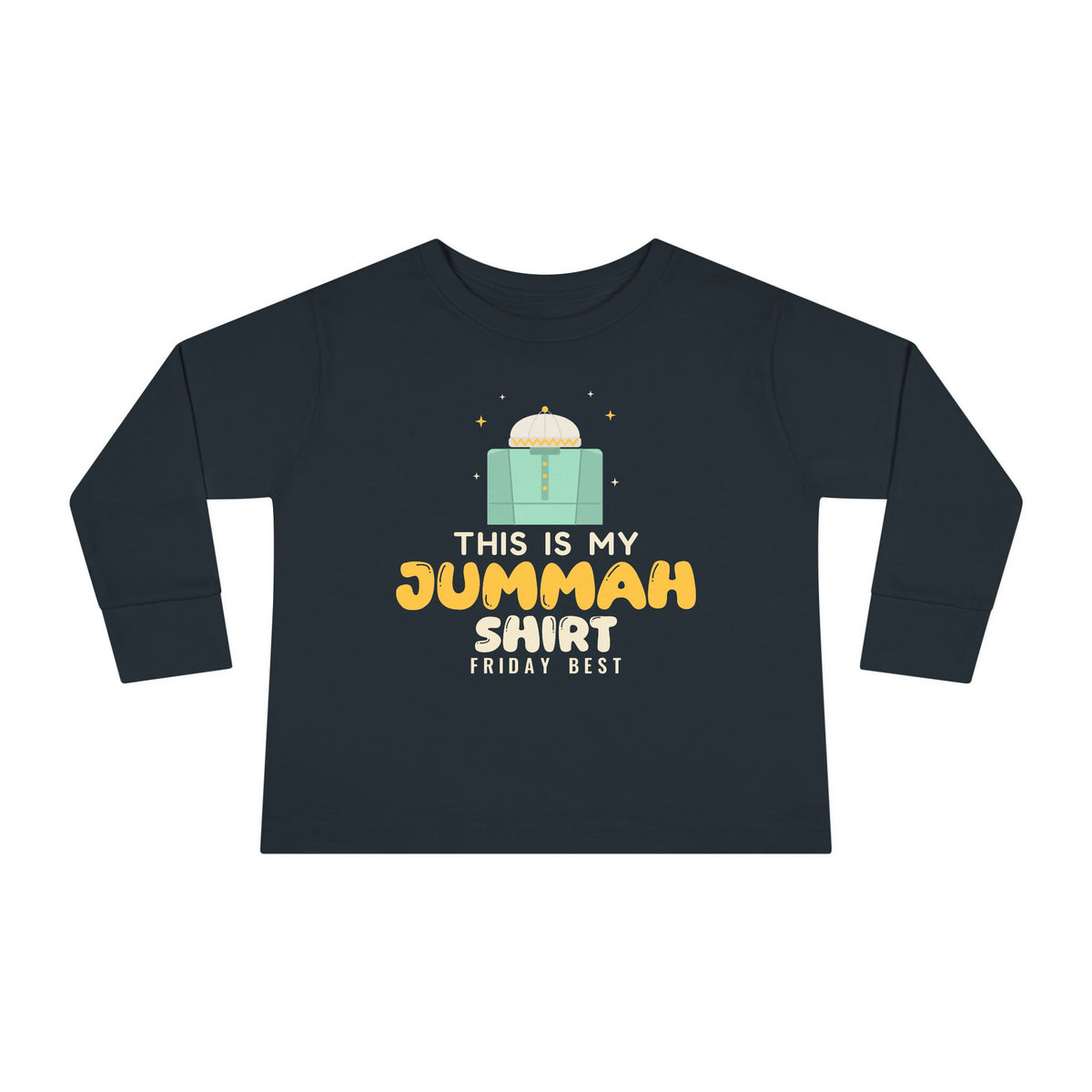 This Is My Jummah Toddler Long Sleeve Shirt in Black – AdabStars