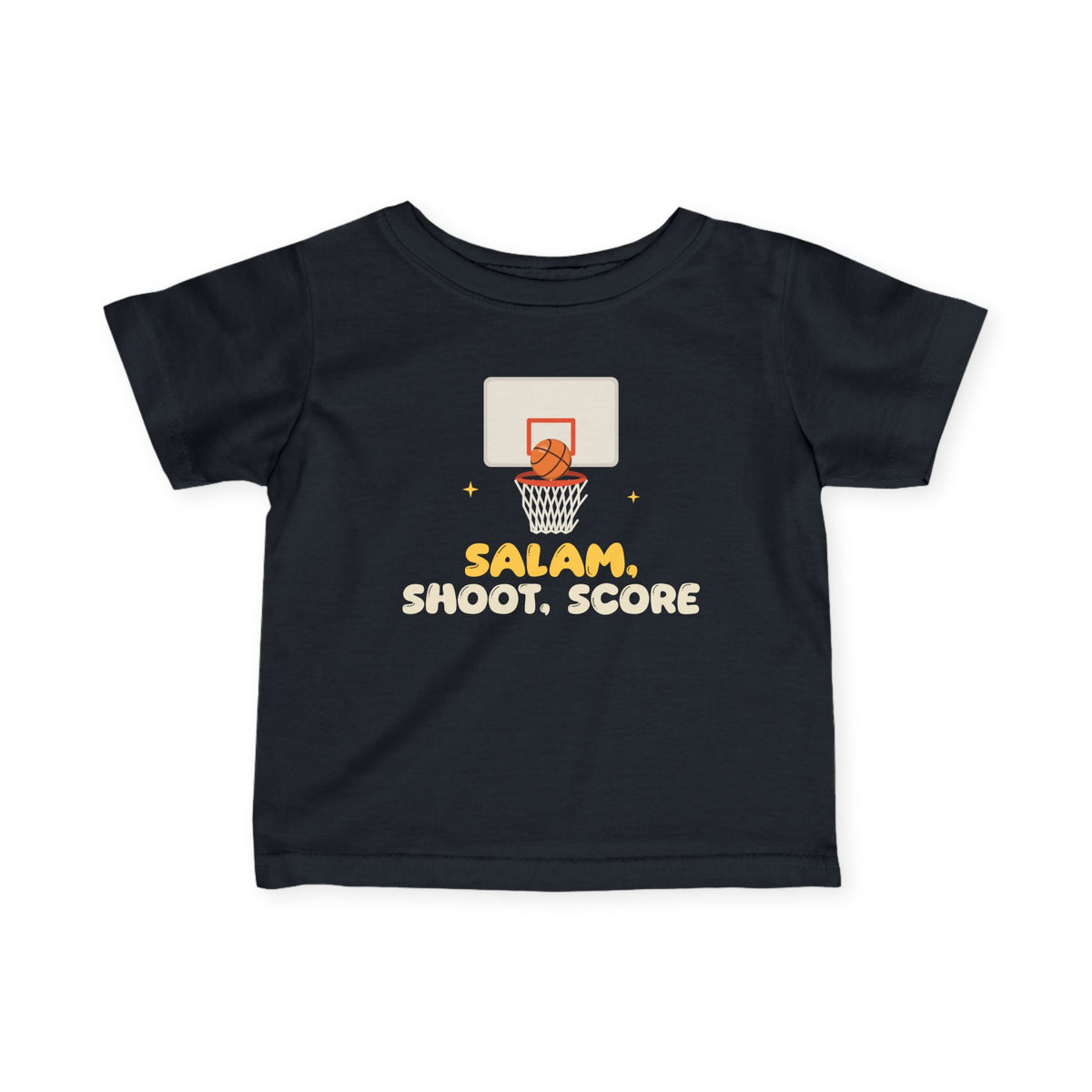 Salam, Shoot, Score Muslim Baby T-Shirt – AdabStars