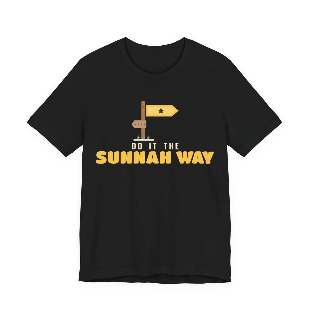 Do It the Sunnah Way Islamic Unisex T-Shirt in Black – AdabStars