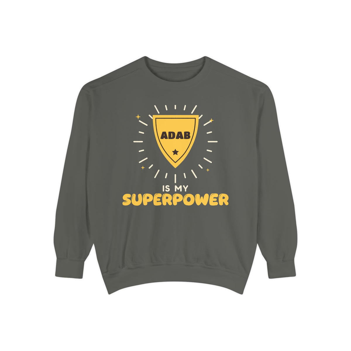 Adab Superpower Ramadan Sweatshirt | Is My Superpower Kids Islamic Manners Hero Crest | AdabStars Islamic Kids Apparel