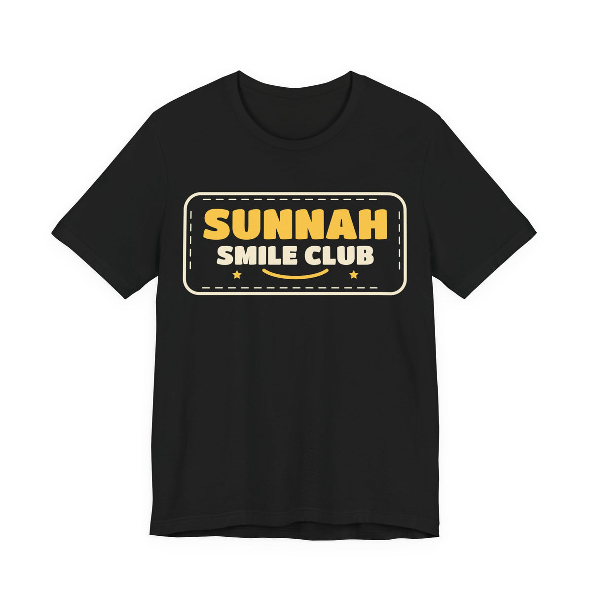 Sunnah Smile Club Islamic Unisex T-Shirt in Black – AdabStars