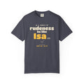 Be Like Isa (AS) Heavyweight Tee | Prophet Isa (Jesus) Gentleness Story, Qur'an 19:30-32 on the Back | AdabStars