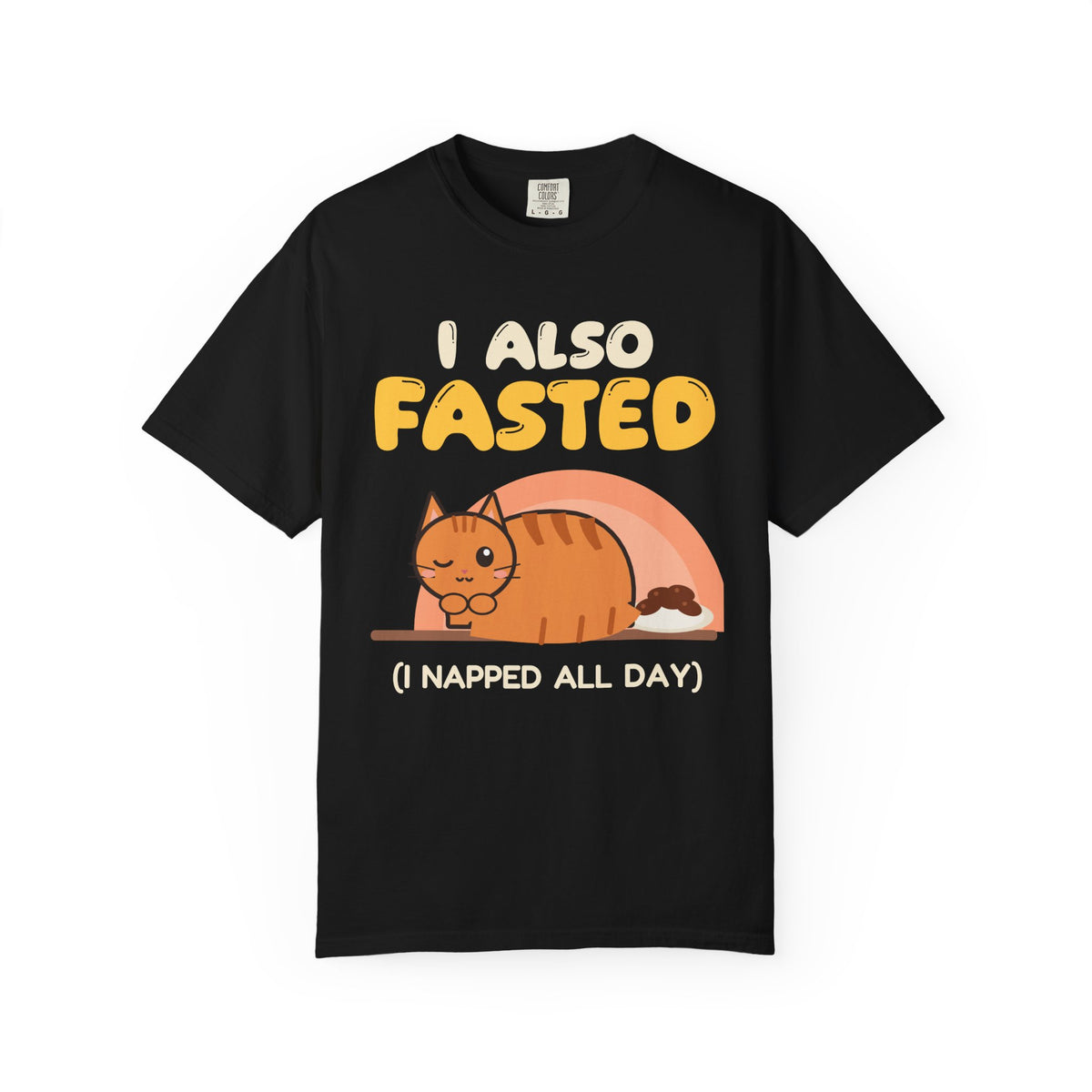 I Also Fasted Heavyweight T-Shirt in Black – AdabStars