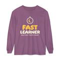 Fast Learner Ramadan Long Sleeve Shirt | Ramadan Kids First Fasting Pun Stopwatch | AdabStars Islamic Kids Apparel