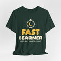 Fast Learner Ramadan Shirt | Ramadan Kids First Fasting Pun Stopwatch | AdabStars Islamic Kids Apparel