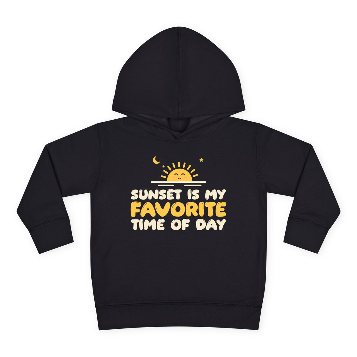 Sunset Is My Favorite Time Of Day Ramadan Toddler Hoodie in Black – AdabStars