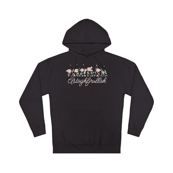 Astaghfirullah Meadow Flowers Hoodie in Black – AdabStars